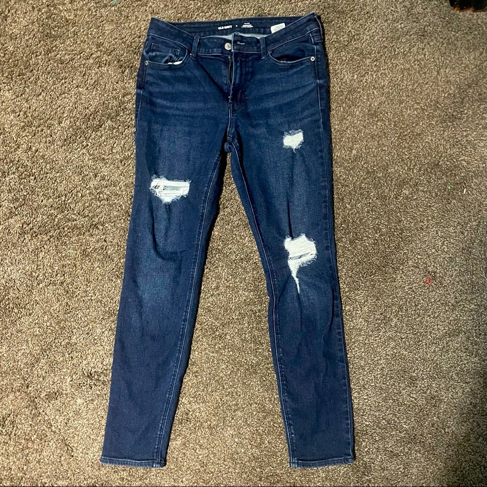 Midrise skinny jeans